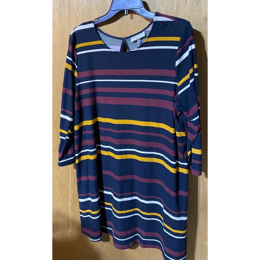 Bobbie Brooks TShirt Dress Striped Size Large